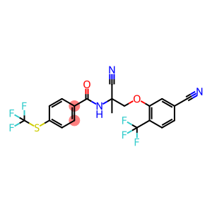 Benzamide, N-[1-cyano-2-[5-cyano-2-(trifluoromethyl)phenoxy]-1-methylethyl]-4-[(trifluoromethyl)thio]-