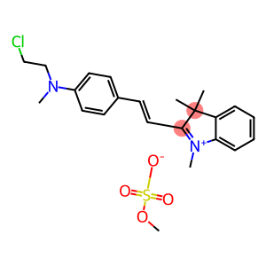 2-[2-[4-[(2-chloroethyl)methylamino]phenyl]vinyl]-1,3,3-trimethyl-3H-indolium methyl sulphate