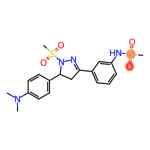 N-(3-(5-(4-(dimethylamino)phenyl)-1-(methylsulfonyl)-4,5-dihydro-1H-pyrazol-3-yl)phenyl)methanesulfonamide