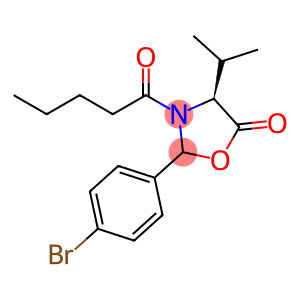 (4S)-2-(4-bromophenyl)-4-isopropyl-3-pentanoyl-1,3-oxazolidin-5-one