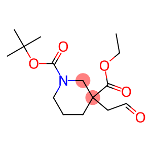 1-BOC-3-(2-氧代乙基)哌啶-3-甲酸乙酯