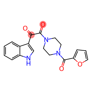 2-(4-(2-FURYLCARBONYL)PIPERAZINYL)-1-INDOL-3-YLETHANE-1,2-DIONE