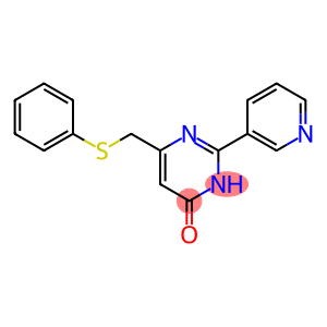 6-[(苯磺酰基)甲基]-2-(3-吡啶基)-4-嘧啶醇