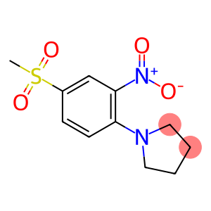 1-[4-(Methylsulfonyl)-2-nitrophenyl]pyrrolidine