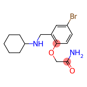 2-{4-bromo-2-[(cyclohexylamino)methyl]phenoxy}acetamide