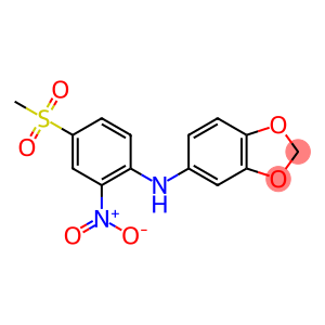 N-(4-Methanesulfonyl-2-nitrophenyl)-2H-1,3-benzodioxol-5-amine