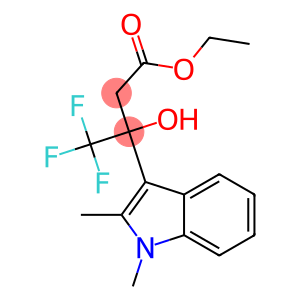 ETHYL 3-(1,2-DIMETHYL-1H-INDOL-3-YL)-4,4,4-TRIFLUORO-3-HYDROXYBUTANOATE