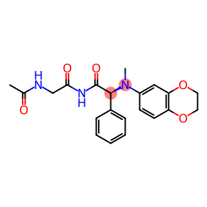 Glycinamide, N-acetylglycyl-N-(2,3-dihydro-1,4-benzodioxin-6-yl)-N2-methyl-2-phenyl- (9CI)