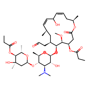 9,10-Didehydro-9-deoxy-10,11-dihydro-11-hydroxyleucomycin V 3,4''-dipropionate