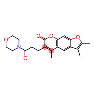 2,3,5-trimethyl-6-[3-(4-morpholinyl)-3-oxopropyl]-7H-furo[3,2-g]chromen-7-one