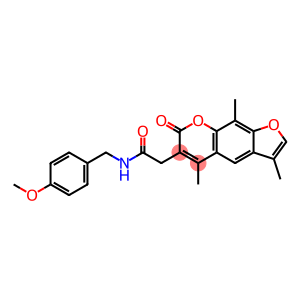 7H-Furo[3,2-g][1]benzopyran-6-acetamide, N-[(4-methoxyphenyl)methyl]-3,5,9-trimethyl-7-oxo-