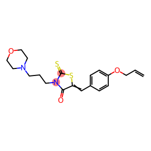 4-Thiazolidinone, 3-[3-(4-morpholinyl)propyl]-5-[[4-(2-propen-1-yloxy)phenyl]methylene]-2-thioxo-
