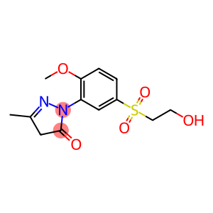 3H-Pyrazol-3-one, 2,4-dihydro-2-[5-[(2-hydroxyethyl)sulfonyl]-2-methoxyphenyl]-5-methyl-