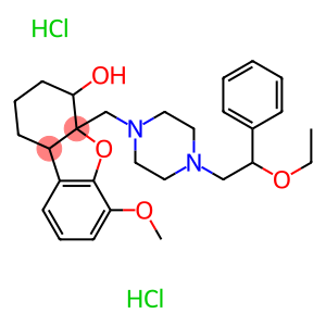 4a-[[4-(2-ethoxy-2-phenyl-ethyl)piperazin-1-yl]methyl]-6-methoxy-2,3,4 ,9b-tetrahydro-1H-dibenzofuran-4-ol dihydrochloride