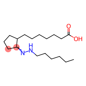 Cyclopentaneheptanoic acid, 2-(2-hexylhydrazinylidene)-