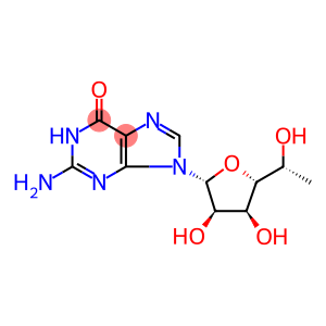 6H-Purin-6-one, 2-amino-9-(6-deoxy-β-D-allofuranosyl)-1,9-dihydro-