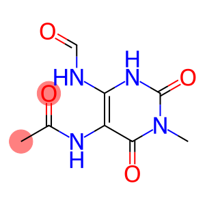 5-Acetylamino-6-formylamino-3-methyluracil