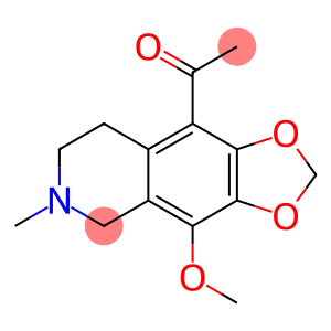 1-(4-methoxy-6-methyl-5,6,7,8-tetrahydro-[1,3]dioxolo[4,5-g]isoquinolin-9-yl)ethanone
