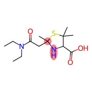 4-Carboxy-2,5,5-trimethylthiazolidine-2-N,N-diethylacetamide