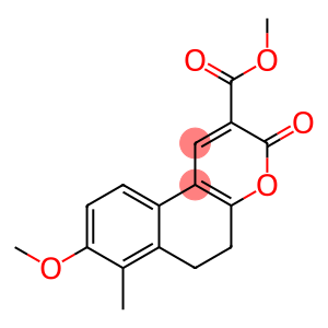 3H-Naphtho[2,1-b]pyran-2-carboxylic acid, 5,6-dihydro-8-methoxy-7-methyl-3-oxo-, methyl ester