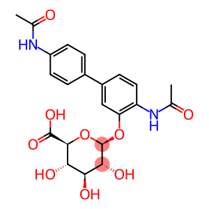 beta-D-Glucopyranosiduronic acid, 4,4'-bis(acetylamino)(1,1'-biphenyl)-3-yl