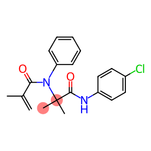 N-(4-chlorophenyl)-2-methyl-2-[N-(2-methylprop-2-enoyl)anilino]propanamide