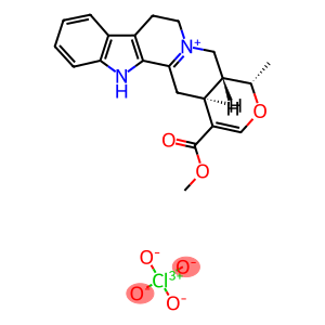 (19alpha)-3,4,16,17-tetradehydro-16-(methoxycarbonyl)-19-methyloxayohimbanium perchlorate