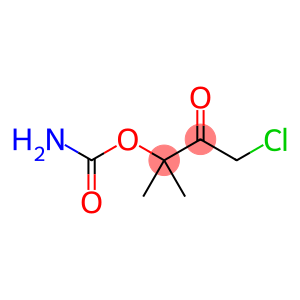 2-Butanone,  1-chloro-3-hydroxy-3-methyl-,  carbamate  (7CI)