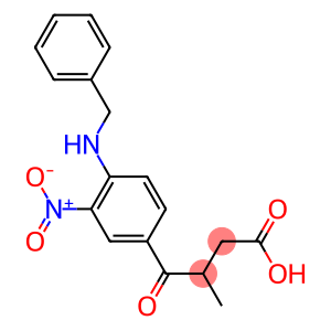 4-(4-(benzylamino)-3-nitrophenyl)-3-methyl-4-oxobutanoic acid