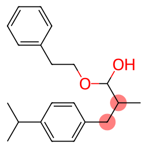 3-(p-isopropylphenyl)-2-methyl-1-(phenethyloxy)propanol