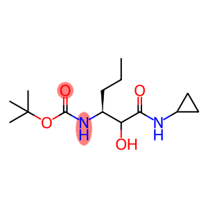 Tert-butyl ((3S)-1-(cyclopropylamino)-2-hydroxy-1-oxohexan-3-yl)carbamate