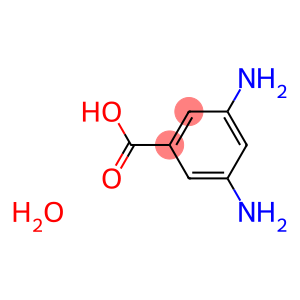 Benzoic  acid,  3,5-diamino-,  monohydrate  (6CI)