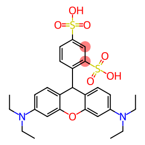 4-[3,6-bis(diethylamino)-9H-xanthen-9-yl]benzene-1,3-disulphonic acid