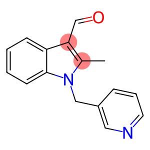 1H-INDOLE-3-CARBOXALDEHYDE, 2-METHYL-1-(3-PYRIDINYLMETHYL)-