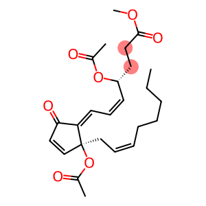 (4R,5Z,7E,12S,14Z)-4,12-Bis(acetyloxy)-9-oxoprosta-5,7,10,14-tetren-1-oic acid methyl ester