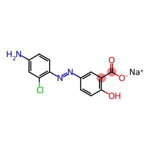 sodium 5-[(4-amino-2-chlorophenyl)azo]salicylate