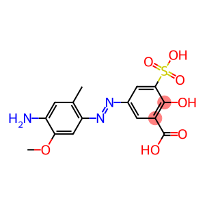 5-[(4-amino-5-methoxy-2-tolyl)azo]-3-sulphosalicylic acid