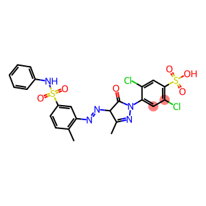 4-(4-((5-(Anilinosulphonyl)-o-tolyl)azo)-4,5-dihydro-3-methyl-5-oxo-1H-pyrazol-1-yl)-2,5-dichlorobenzenesulphonic acid