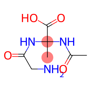 Propionic  acid,  2-acetamido-2-(2-aminoacetamido)-  (5CI)