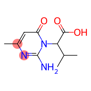 1(6H)-Pyrimidineacetic acid, 2-amino-4-methyl-α-(1-methylethyl)-6-oxo-