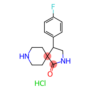 2,8-Diazaspiro[4.5]decan-1-one, 4-(4-fluorophenyl)-, hydrochloride (1:1)