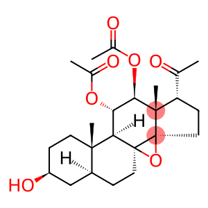 Pregnan-20-one, 11,12-bis(acetyloxy)-8,14-epoxy-3-hydroxy-, (3β,5α,11α,12β,14β,17α)- (9CI)