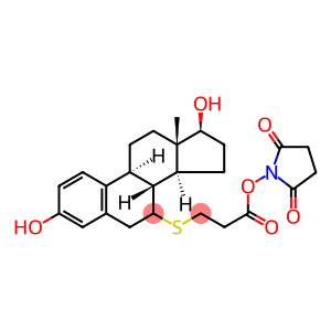 Propanoic acid, 3-[[(17β)-3,17-dihydroxyestra-1,3,5(10)-trien-7-yl]thio]-, 2,5-dioxo-1-pyrrolidinyl ester