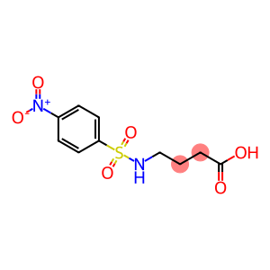 4-{[(4-nitrophenyl)sulfonyl]amino}butanoic acid