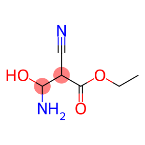 Hydracrylic  acid,  -bta--amino--alpha--cyano-,  ethyl  ester  (4CI)