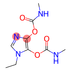 1-Ethyl-1H-imidazole-4,5-diol bis(N-methylcarbamate)