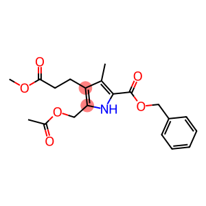 benzyl-5-(acetoxymethyl)-4-[2-(methoxycarbonyl)ethyl]-3-methylpyrrole-2--carboxylate