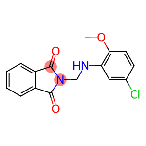 1H-Isoindole-1,3(2H)-dione, 2-[[(5-chloro-2-methoxyphenyl)amino]methyl]-