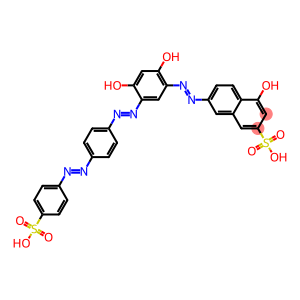 7-[[2,4-dihydroxy-5-[[4-[(4-sulphophenyl)azo]phenyl]azo]phenyl]azo]-4-hydroxynaphthalene-2-sulphonic acid