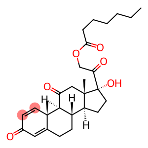 17,21-dihydroxypregna-1,4-diene-3,11,20-trione 21-heptanoate